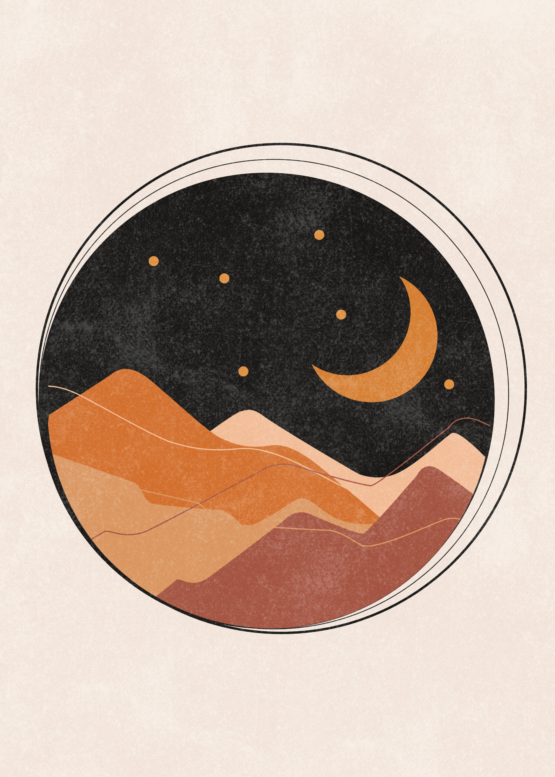 Montañas del Atardecer Lunar